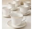 Чайный набор Arya Home Arya Exclusive из костяного фарфора, 250 мл 12 предметов Dory Gold 8680943109538 3