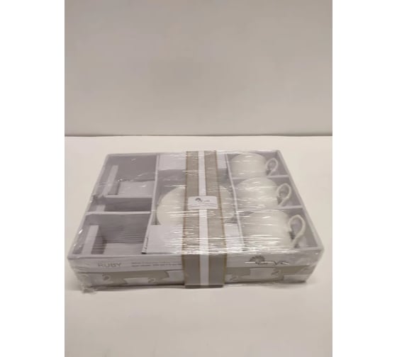 Чайный набор Arya Home Exclusive из костяного фарфора, 250 мл 12 предметов Ruby 8680943214423
