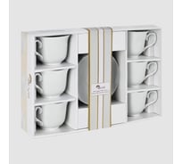 Чайный набор Arya Home Arya Elegant из фарфора, 250 мл 12 предметов Nora 8680943214416