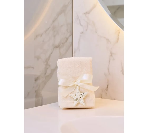 Подарочное полотенце Arya Home 30x30 4 предмета Poly экрю 8680943054128