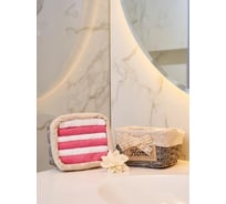 Подарочное полотенце Arya Home 30x30 6 предметов Home Grey розовый, белый 8680943109095