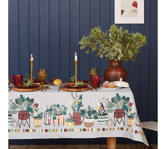 Скатерть Этель Hygge 149x180 см, 100% хл, саржа 190 г/м2 5376689 1