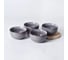 Глиняный набор салатников Arya Home Stoneware 4 предмета 138x74x69 мм серый 8680943229939 6