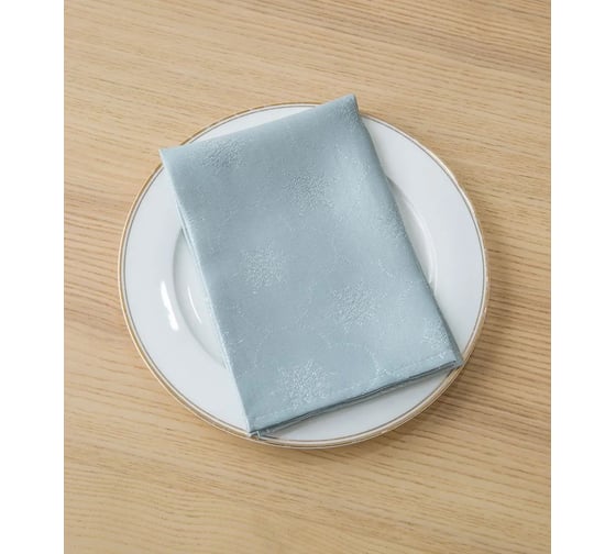 Салфетка Arya Home с люрексом 45x45 2 предмета Snejinka серый 8680943222596
