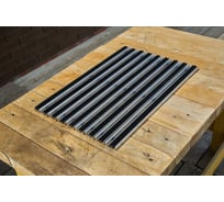 Придверная решетка Gidrolica щетка+скребок, 390х590х23 мм 30034