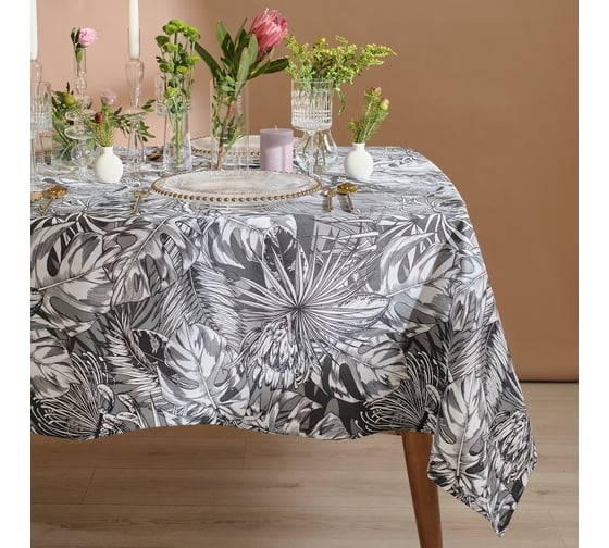 Скатерть Этель Palm leaves 149x110 см, 100% хл, саржа 190 г/м2 9322468 1