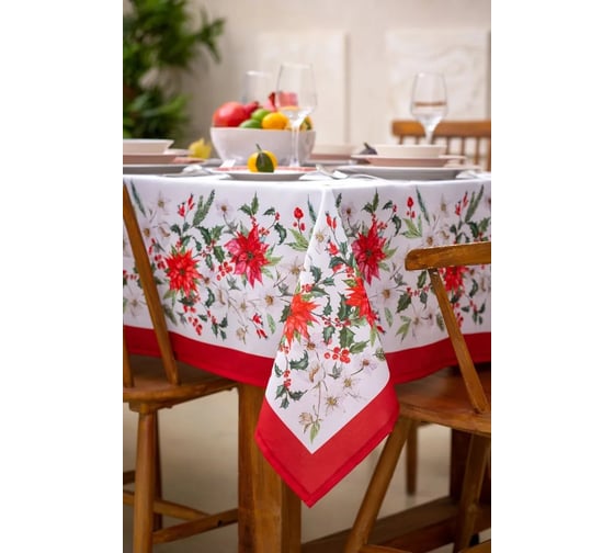 Скатерть Arya Home с Принтом 140x300 Fleur 8680943110664