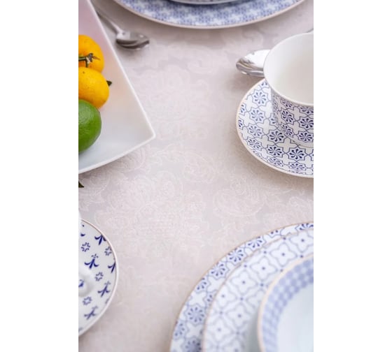 Скатерть Arya Home 150x220 Belinda бежевый 8680943213358
