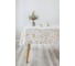Скатерть Arya Home 150x150 Poinsettia белый, золотистый 8680943222503 1