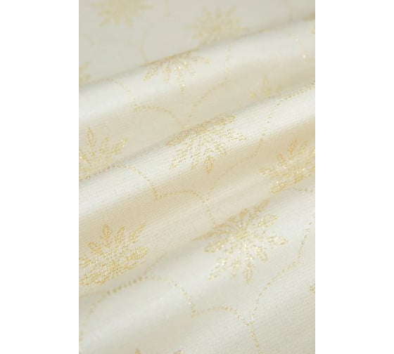 Скатерть Arya Home с Люрексом 150x150 Snejinka экрю 8680943222619