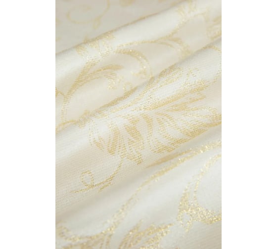 Скатерть Arya Home с Люрексом 160x220 Lucas белый, золотистый 8680943222565