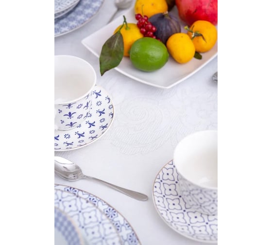 Скатерть Arya Home 150x220 Sava кремовый 8680943104410