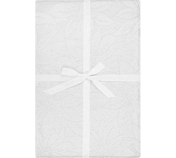 Скатерть Arya Home Жаккардовая Arya Lily 160x160 см белый 8680943232571