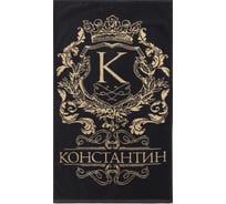 Полотенце махровое Этель Константин черный, 50x90см, 100% хлопок, 420гр/м2 9821762
