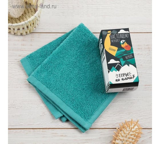 Полотенце махровое Этель Самому сильному 30x30 см, 100 хл, 340г/м2 4677480 1