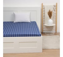 Простыня Экономь и Я 1,5 спальный, Таттерсол цвет синий, 150х215±3 120 гр/м2, 100% хлопок, бязь 10340102