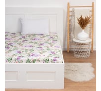 Простыня Этель 180х220см Сирень, 100% хлопок, бязь, 125 г/м2 5126790