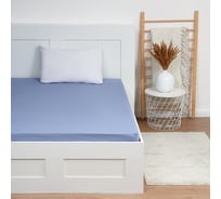 Простыня на резинке Этель 140х200х25, цвет голубой, 100% хлопок, поплин 125г/м2 9241747