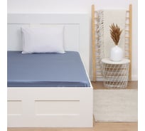 Простыня Этель Blue lake 220х215, 100% хлопок, мако-сатин, 114г/м2 9933790