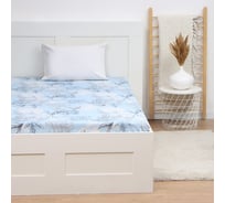Простыня Экономь и Я 1,5 спальный, Symphony:blue, 150х215±3 120 гр/м2, 100% хлопок, бязь 10340078