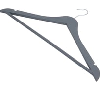 Набор вешалок пластиковых c выемками с покрытием soft-touch Рыжий кот цвет серый, 3 шт 107880