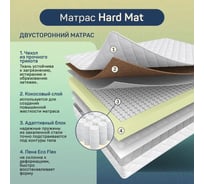 Пружинный матрас ARMADA 140x200 Hard Mat ортопедический HardMat140X200