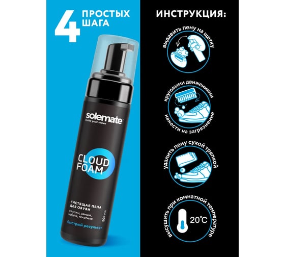 Универсальный очиститель Solemate Cloud Foam 200 мл SM_CLOUD_