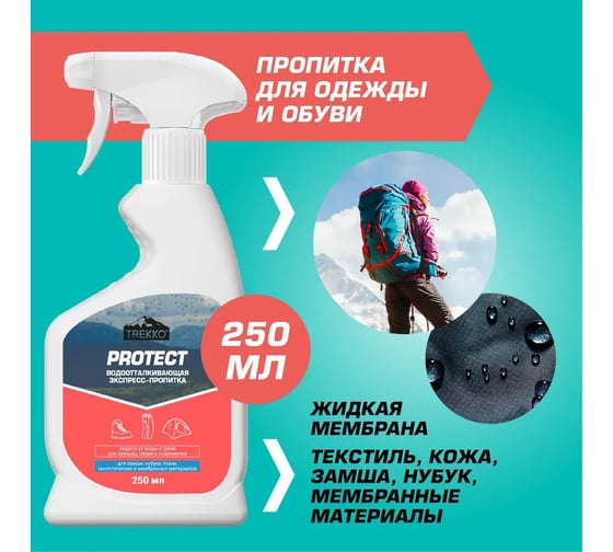 Водоотталкивающая пропитка Trekko Protect TR_PR250