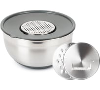 Миска Attribute GRATE IT 5л с крышкой 3 терки ASG005