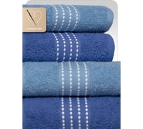 Набор полотенец Василиса Модико 2-50x80 2-70x130 темно-синий, голубой 312459