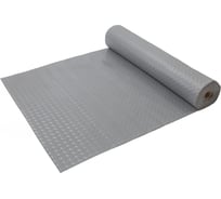 Коврик-дорожка SUNSTEP ПВХ, Рифленый 0,9х12 м, серый 39-611