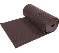 Коврик-дорожка SUNSTEP ПВХ, Zig-Zag, 5мм 0,9х12 м, коричневый 39-682