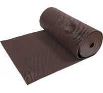 Коврик-дорожка SUNSTEP ПВХ, Zig-Zag, 8,5мм 0,9х12 м, коричневый 39-692