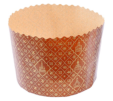 Форма бумажная ALMIN h95d134 мм 500 г 20 шт кулич круглая коричневая ТК-134100Dn