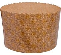 Форма бумажная ALMIN кулич 150г Н85хD70 мм круглая коричневая 1/2000 XT-13748