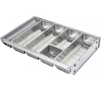 Шуфлядный металлический вкладыш AKS 30/450 Оrganizer нержавеющая сталь, 423х280х65 мм 64588
