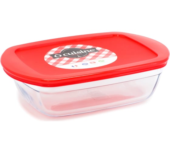 Блюдо для запекания и выпечки O CUISINE 1.2л 23x15x7см прямоугольное с крышкой PYREX 215PC00/1046
