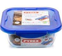 Блюдо для запекания и выпечки с крышкой COOK and GO 21x21см квадратное PYREX 286PG00/7046