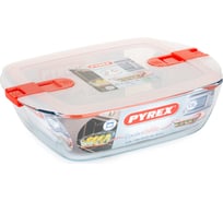 Блюдо для запекания и выпечки с крышкой COOK and HEAT 28x20см прямоугольное PYREX 216PH00/7144