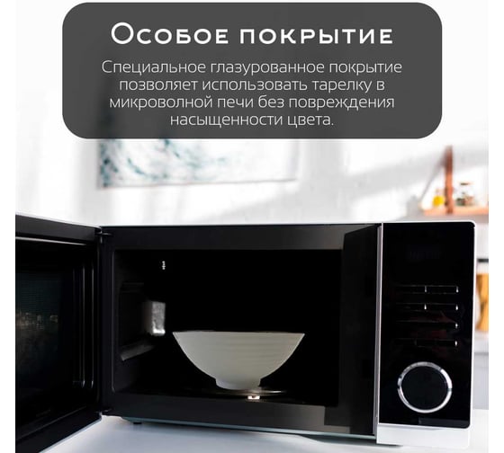 Набор тарелок Homium Japanese Collection, Очарование, глубокие, 6шт, цвет белый/синий, D20см 371594-6p-23-25-29