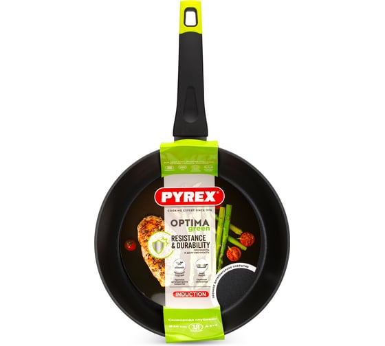 Сковорода глубокая OPTIMA GREEN 26см индукция PYREX OP26DF2/E106