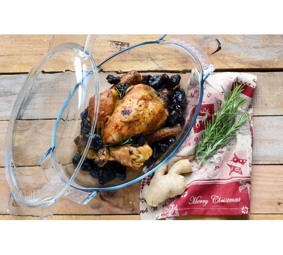 Кастрюля с крышкой CLASSIC 5.8л овальная PYREX 460A000