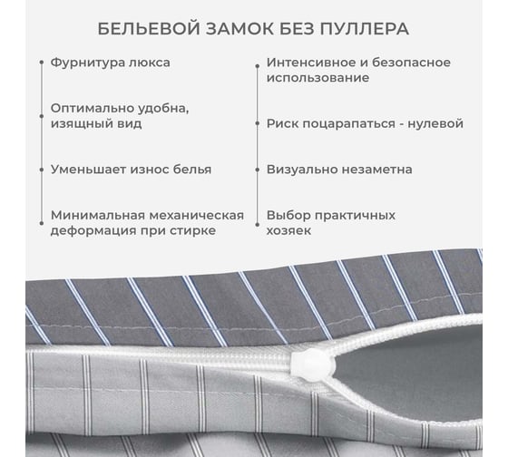 Комплект постельного белья сатин хлопок Гармоника 1,5 спальный наволочки 70x70 Ecotex КГ1/Ритм