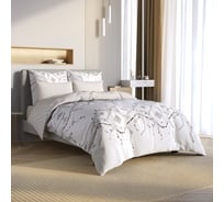 Комплект постельного белья Гармоника 2 спальный макс сатин хлопок простыня на резинке 160x200x20, наволочки 70x70 и 50x70 Ecotex КГМР/Клеопатра