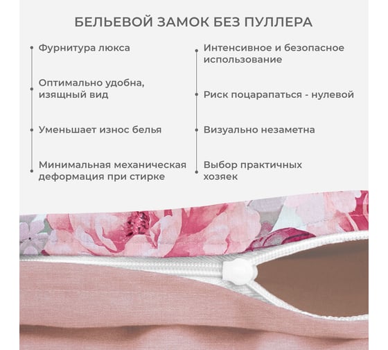 Комплект постельного белья Гармоника 2 спальный макс сатин хлопок простыня на резинке 160x200x20, наволочки 70x70 и 50x70 Ecotex КГМР/Королевская роза