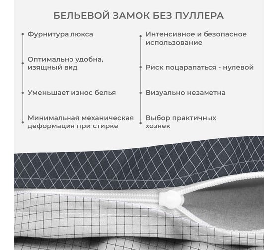 Комплект постельного белья Гармоника 2 спальный макс сатин хлопок простыня на резинке 160x200x20, наволочки 70x70 и 50x70 Ecotex КГМР/Корса