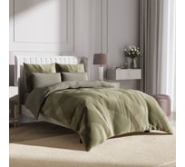 Комплект постельного белья Гармоника 2 спальный макс сатин хлопок простыня на резинке 160x200x20, наволочки 70x70 и 50x70 Ecotex КГМР/Кентаурия