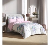 Комплект постельного белья Гармоника 2 спальный макс сатин хлопок простыня на резинке 160x200x20, наволочки 70x70 и 50x70 Ecotex КГМР/Колибри