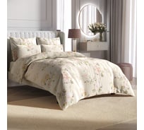 Комплект постельного белья Ecotex Гармоника 2 спальный макс сатин хлопок простыня на резинке 160x200x20, наволочки 70x70 и 50x70 КГМР/Розабелла