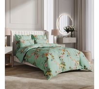 Комплект постельного белья Ecotex сатин Гармоника 2 сатин, хлопок, простыня 220x240,наволочки 70x70 и 50x70 КГМ/Габриэлла